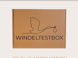 Eine Box mit allen Windelmarken zum testen