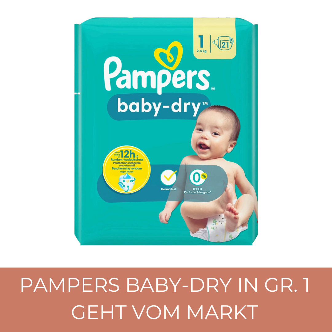 Neuigkeiten: Pampers Baby-Dry in Windelgröße 1 geht vom Markt.