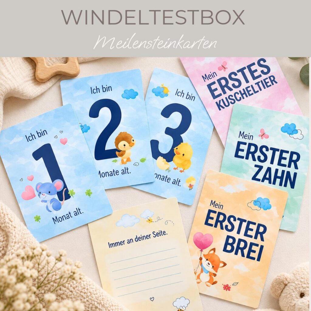 Meilensteinkarten für die kleinen Schritte deines Babys