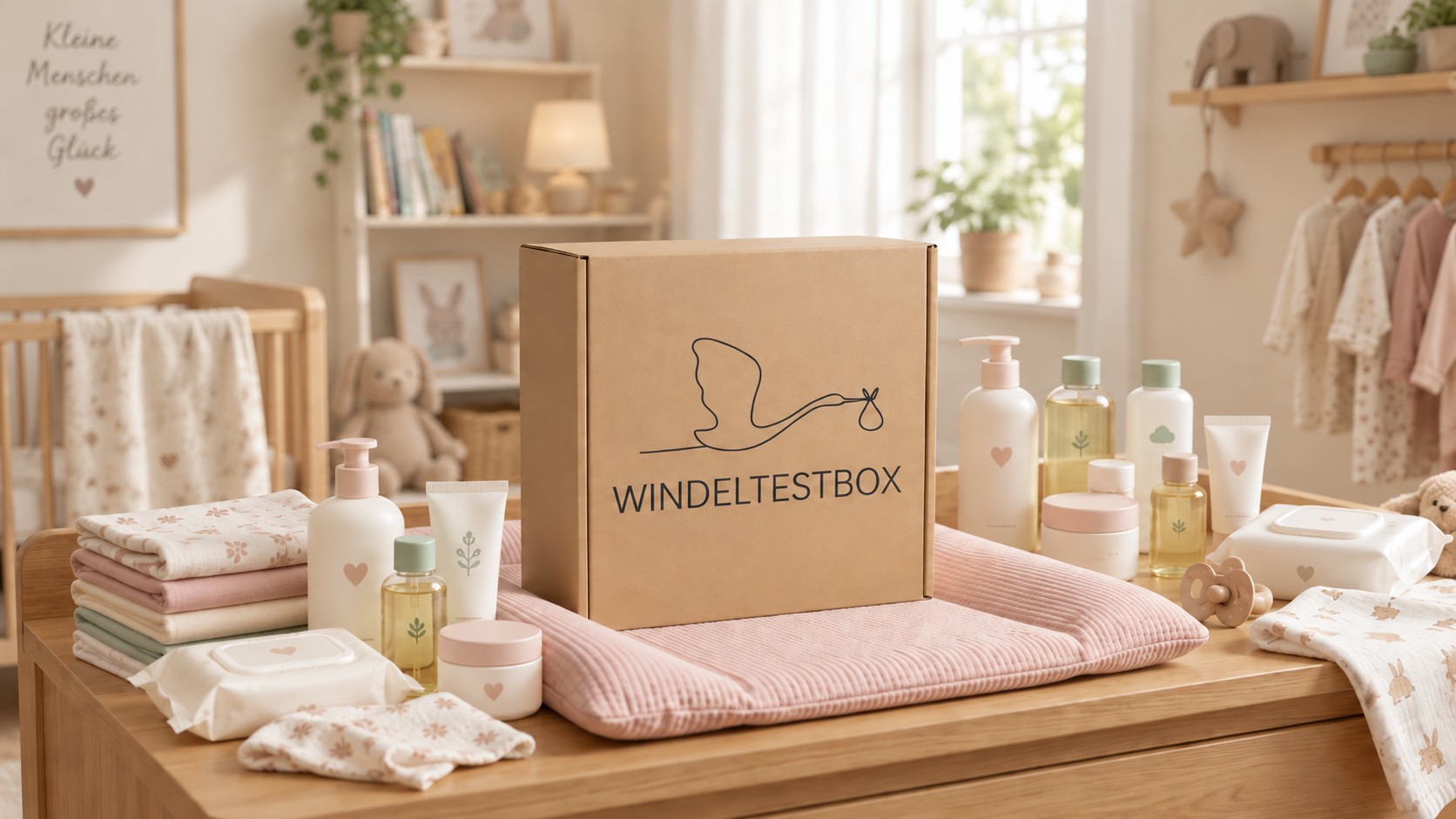 Windeltestbox in einem Kinderzimmer